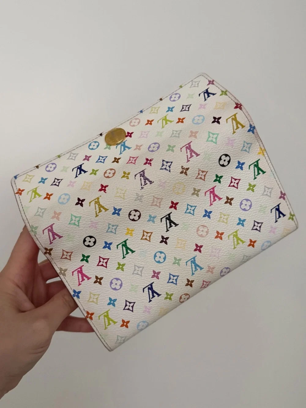 Louis Vuitton Multicolore Monogram Pattern Coated Canvas Sarah Wallet